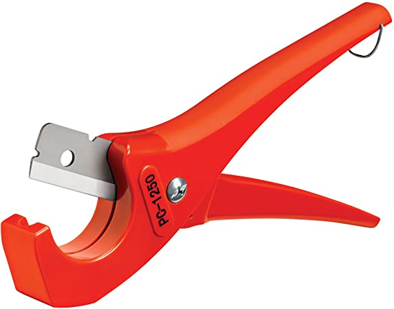 RIDGID 23488 Model PC-1250 Single Stroke Plastic Pipe and Tubing Cutter, 1/8-inch to 1-5/8-inch Pipe Cutter