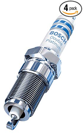 Bosch 8101 Double Platinum Spark Plug, Up to 3X Longer Life (Pack of 4)