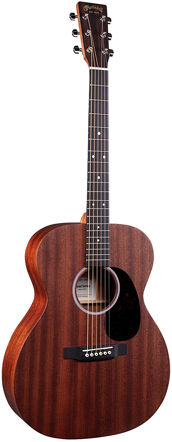 Martin Guitar Road Series 000-10E Acoustic-Electric Guitar with Gig Bag, Sapele Wood Construction, 000-14 Fret and Performing Artist Neck Shape with High-Performance Taper