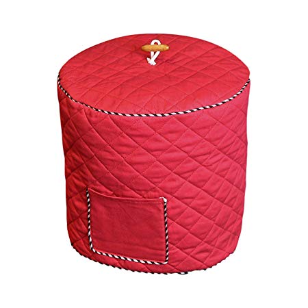 Cook Cover, Cooker Cover, Instant Pot Cover Home Kitchen Dustproof Anti-static Protective Cover with Front Pocket for 6 Qt Instant Pot Pressure Cooker Air Fryer Red