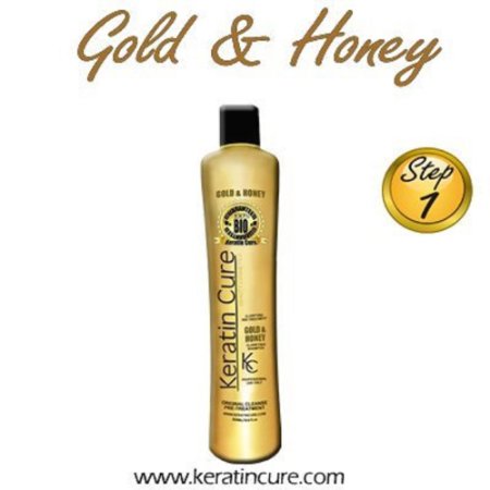 Biological Keratin Cure Clarifying Gold & Honey Anti-Residue Shampoo Deep Cleansing 500ml / 16 fl oz