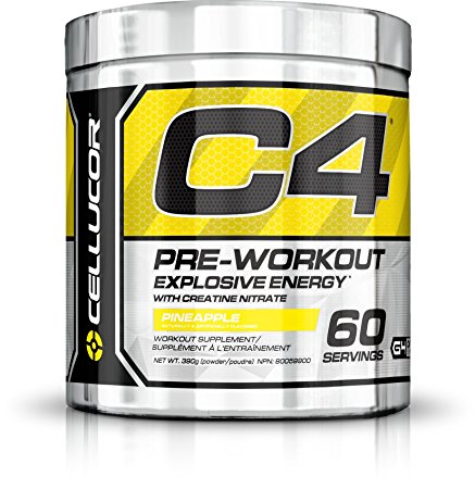 Cellucor C4 Pre Workout Powder Energy Drink w/ Creatine, Arginine & Beta Alanine, Pineapple, 60 Servings