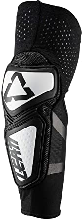 Leatt Contour Elbow Guards-White/Black-L/XL