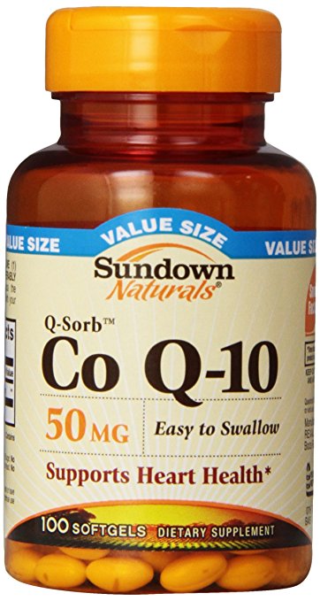 Sundown Naturals Q-Sorb Co Q-10, 50 mg, Value Size, 100 Softgels