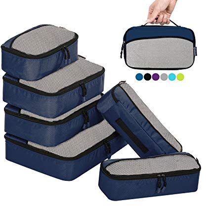 Packing Cubes Set - 6pcs Packing Organizers Travel Cubes