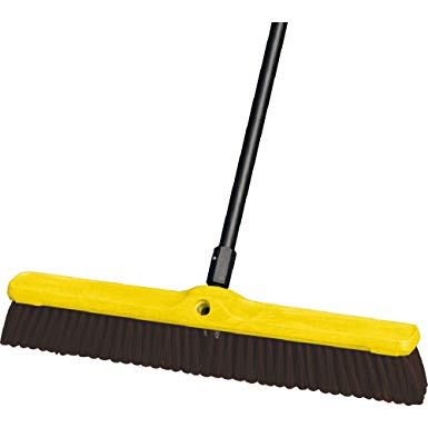 Rubbermaid Commercial FG9B1700MARN Coarse Polypropylene and Polystyrene Heavy-Duty Floor Sweep, Maroon