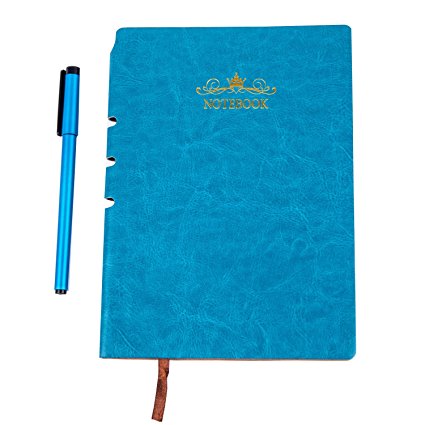 Notebooks and Journals for write in Paper A5 with Pen Notepads (Blue)