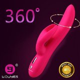 Wowyes Rabbit 2 Rechargeable360 Degree Rotation Multi Mode Stimulationluxury G-spot and Clitoral Vibrator