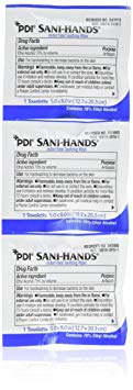 Sani-Hands Hand Sanitizer Wipes 100 Packets Per Box