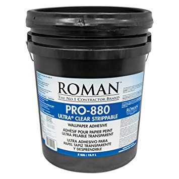 Roman 012405 PRO-880 Ultra Clear Adhesive, 5 gal