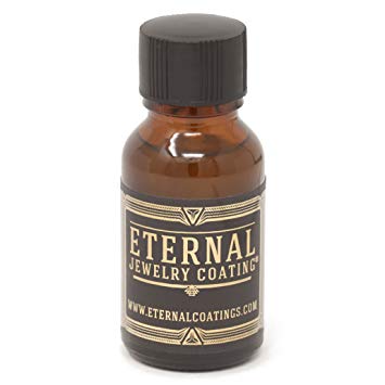 Eternal Jewelry Coating, Clear Protective Polish-on Sealant to Protect and Shield Metal and Stone Jewelry from Tarnish, Wear and Prevent Allergies .5oz