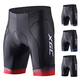 XGC Men's Cycling Shorts/Bike Shorts and Cycling Underwear with High-Density and High-Elasticity 4D Sponge Padded