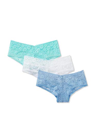 Mae Women's Lace Cheeky Hipster Panty, 3 pack