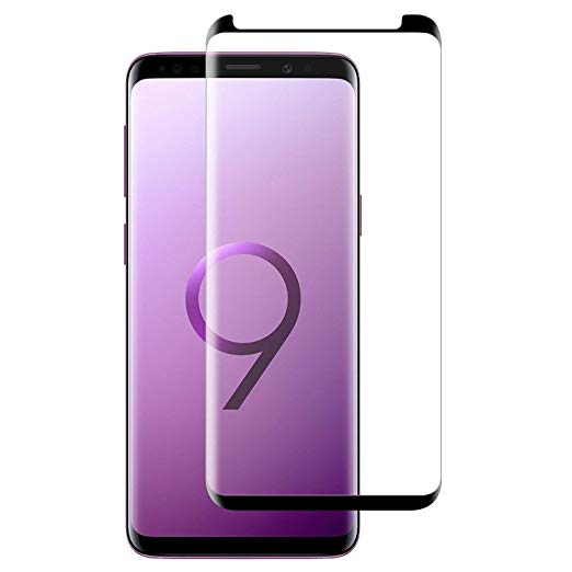 Galaxy S9 Screen Protector [2-Pack], OLINKIT [CASE-FRIENDLY] Tempered Glass Screen Protector for Samsung Galaxy S9 - Black