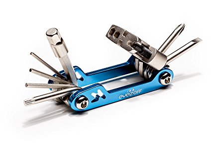 EyezOff Folding Bicycle Multi Tool With 18 Functions (Sky Blue/Silver)