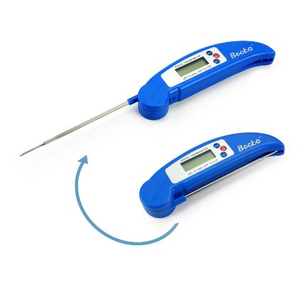 Becko Meat Thermometer  Wireless Digital Thermometer  BBQ Grill Thermometer with Fast Instant Read LCD Display and Stainless Steel Probe for Meat Food Liquid Candy Tempering