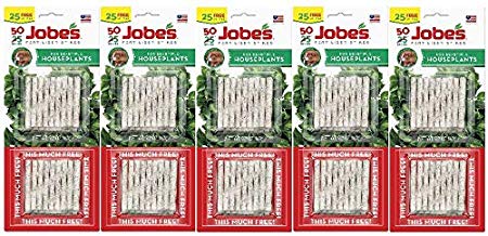 Jobes 5001T Houseplant Plant Food Spikes 13-4-5 50 Pack,Multicolor (5)