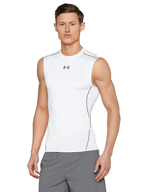 Under Armour Men's HeatGear Armour Sleeveless Compression Shirt