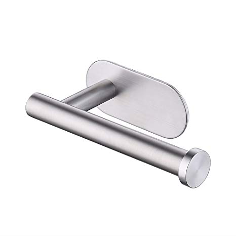 KES Self Adhesive Toilet Paper Towel Holder Tissue Paper Roll Holder RUSTPROOF Stainless Steel Brushed, A7170-2