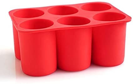 Cocktail Kingdom Cylindrical Ice Tray - Red