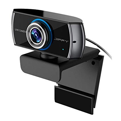 JIFFY Upgrade 1080/1536P USB Web Camera with 2 Microphones, Video Calling and Recording Web Cam Compatible for PC, Laptops and Desktop, Plug and Play Webcam Works for XBOX ONE Compatible Windows 10
