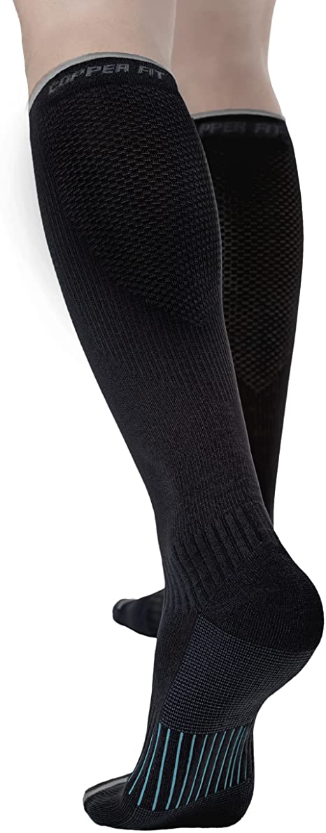 Copper Fit ICE Unisex Menthol Infused Compression Socks, Large/X-Large