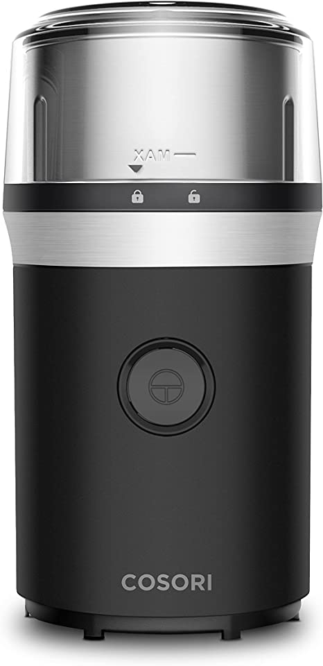 COSORI Coffee Grinder Electric for Spices, Seeds, Beans, Nuts and More Mill with 1 Removable Stainless Steel Bowl, 70g Large Grinding Capacity, ETL Listed, 200W