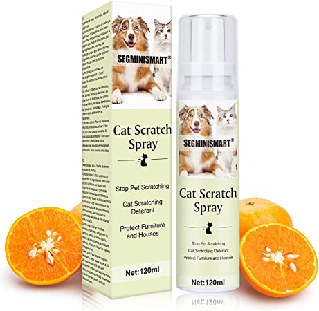 SEGMINISMART Cat Scratch Deterrent Spray, Anti-Scratch Spray,Cat Training Spray,Anti Cat Scratching Deterrent Spray,Suitable for Plants, Furniture, Floors, Protect Your Home