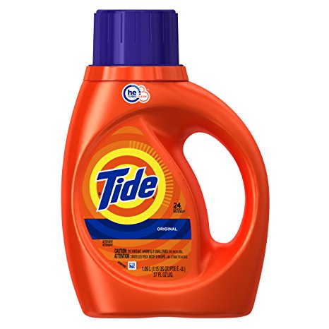 Tide Original Scent HE Turbo Clean Liquid Laundry Detergent, 1.09 Litre, 24 loads