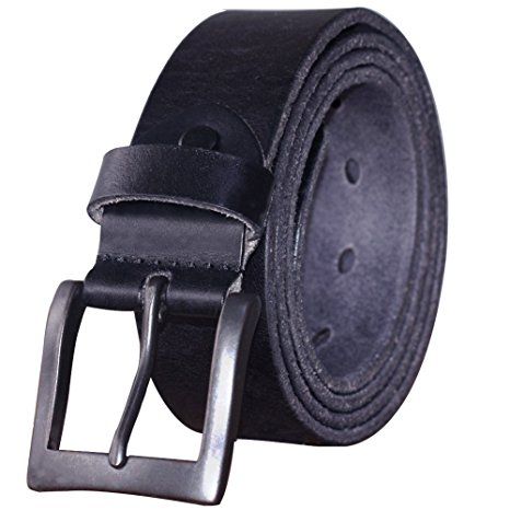 PAZARO Men's Super Soft Top Grain 100% Leather Belt