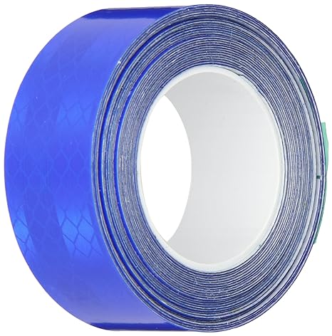 3M 3435 Blue Micro Reflective Tape Roll - 1 in. x 15 ft. Engineer Grade Adhesive Tape Roll for Non Critical Signing Applications. Marking Tape