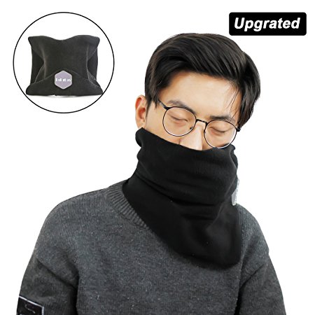 Lulutus Soft Travel Neck Support Pillow for Flights - Best Travel Accessories for Airplanes,Trains and Cars - New Arrival,Black