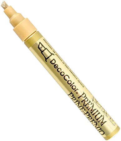 Uchida of America 350-CGLD DecoColor Premium 3 Way Chisel Point Pen, Gold.NEW