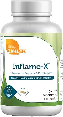 Zahler Inflame-X, Turmeric and More, Supports Healthy Inflammatory Response, 120 Capsules