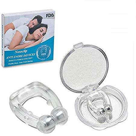 Silicone Magnetic Anti Snore Clip Stop Snoring Nose Device Snore Stopper Anti Snoring Devices Sleeping Aid Nature Relieve Snore for Peaceful Night
