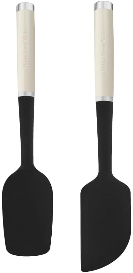 KitchenAid KQG437OHACE 2pc Silicone Spatula Set – Almond Cream