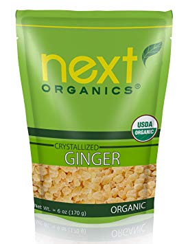 Next Organics Dried Crystallized Ginger 6 Ounce