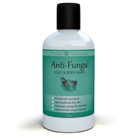 Antifungal Soap with Tea Tree Oil, Helps Treat & Wash Away Athletes Foot, Ringworm, Nail Fungus, Jock Itch, Body Odor & Acne. Antibacterial Defense Against Common Fungal and Bacteria Related Skin Irritations 9oz.