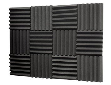 12 Pk 2x12x12 Soundproofing Foam Acoustic Tiles Studio Foam Sound Wedges