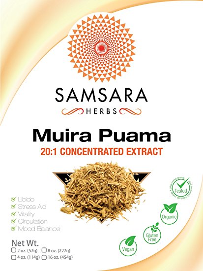 Muira Puama Extract Powder (4oz/114g) 20:1 Concentrated Extract Powder