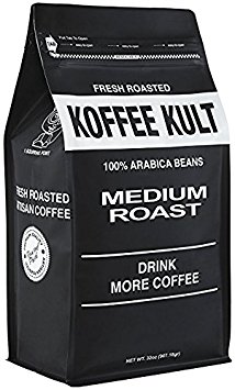 Koffee Kult - Medium Roast Coffee Beans Artisan Small Batch Direct Ship From Roaster, 32oz