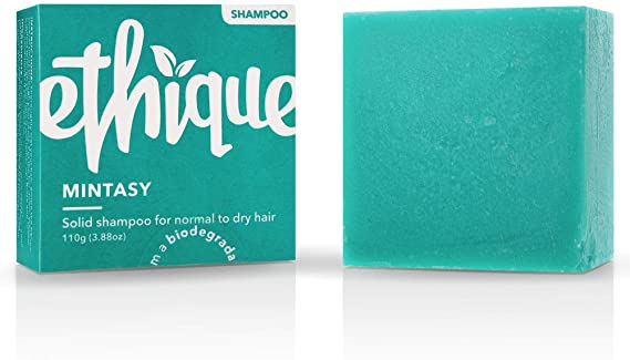 Ethique Eco-Friendly Solid Shampoo Bar for Normal-Dry Hair, Damage Control - Sustainable Natural Shampoo, Plastic Free, pH Balanced, Vegan, Plant Based, 100% Compostable and Zero Waste, 3.88oz
