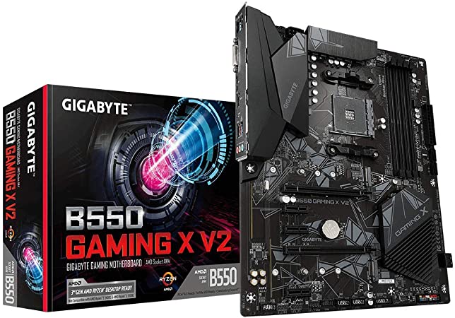 Gigabyte B550 Gaming X V2 (AMD Ryzen 5000/B550/ATX/M.2/HDMI/DVI/USB 3.1 Gen 2/DDR4/ATX/Gaming Motherboard)