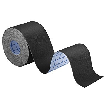 OMorc Kinesiology Tape, Elastic Kinesiology Therapeutic Tap 2'' x 16.5ft, Perfect for Muscle Recovery - Black