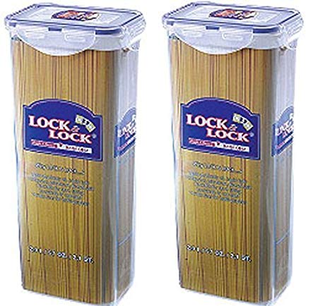 2 x Lock and & Lock Spaghetti Pasta Food Container 2L HPL819