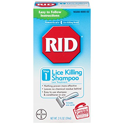 RID Lice Killing Shampoo, Maximum Strength, Step 1, 2-Fluid Ounce (59 ml)