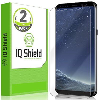 Galaxy S8 Plus Screen Protector (2-Pack)(Not Glass)(Not Case Friendly), IQ Shield® LiQuidSkin Full Coverage Screen Protector for Galaxy S8 Plus (S8 ) HD Clear Anti-Bubble Film