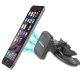Car Mount Nekteck CD Slot Magnetic Cradle-less Car Phone Mount Holder with Swivel for iPhone 6S6 6 Plus 5 5s 4 Samsung Galaxy S6 Edge Plus S5 S4 Note 5 4 3 Nexus 6P 5X More Black