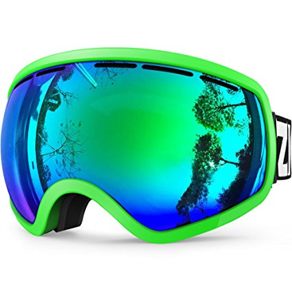 ZIONOR X10 Ski Snowboard Snow Goggles OTG for Men Women Youth Anti-fog UV Protection Helmet Compatible