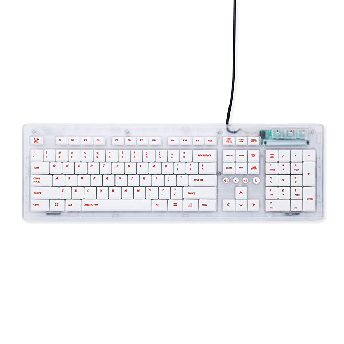 Arctic Fox Crystal Wired Keyboard